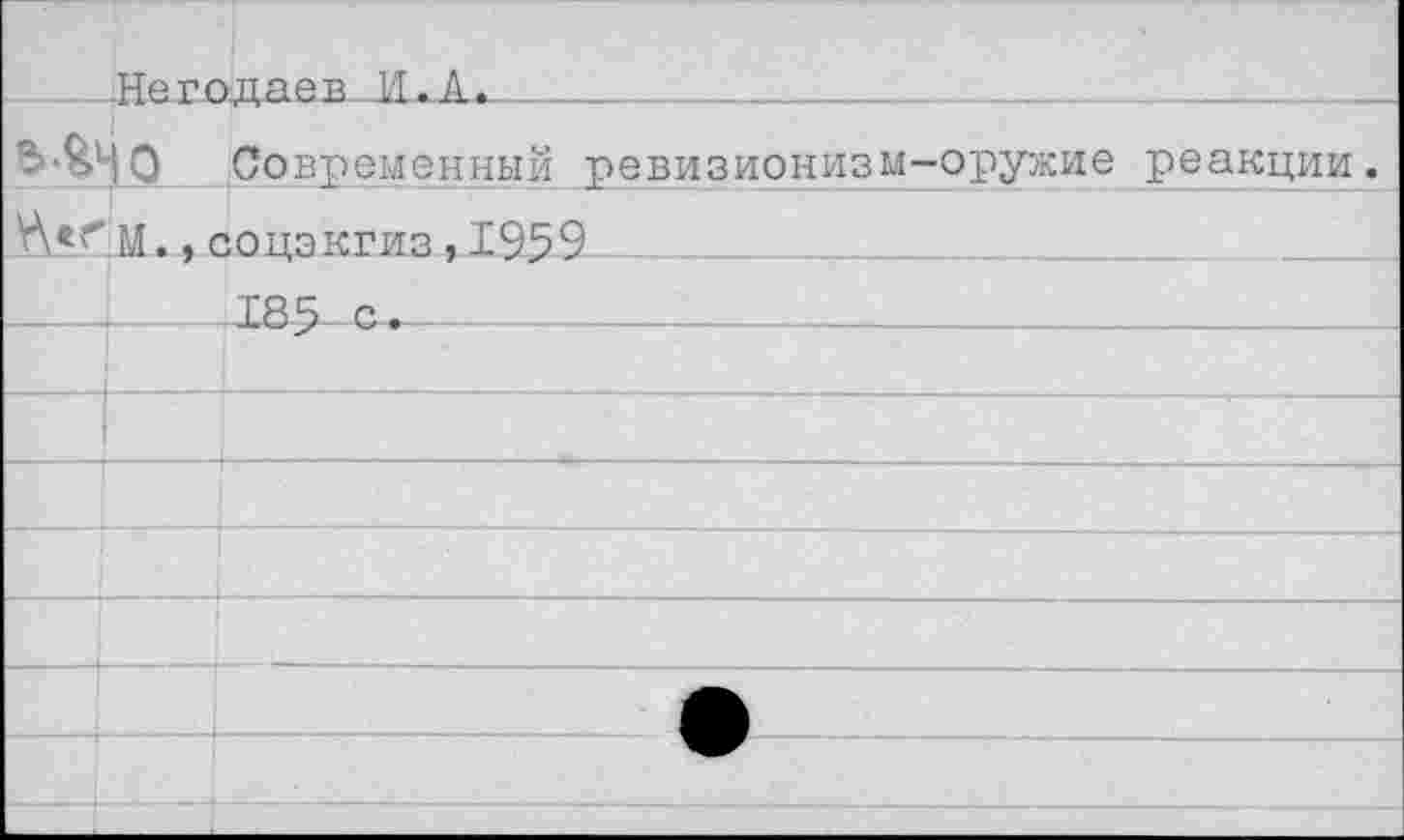 ﻿Современный ревизионизм-оружие реакции.
V\<CM., соцэкгиз,1959___________